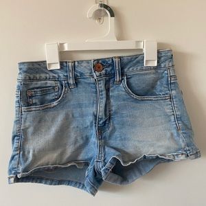light blue american eagle shorts